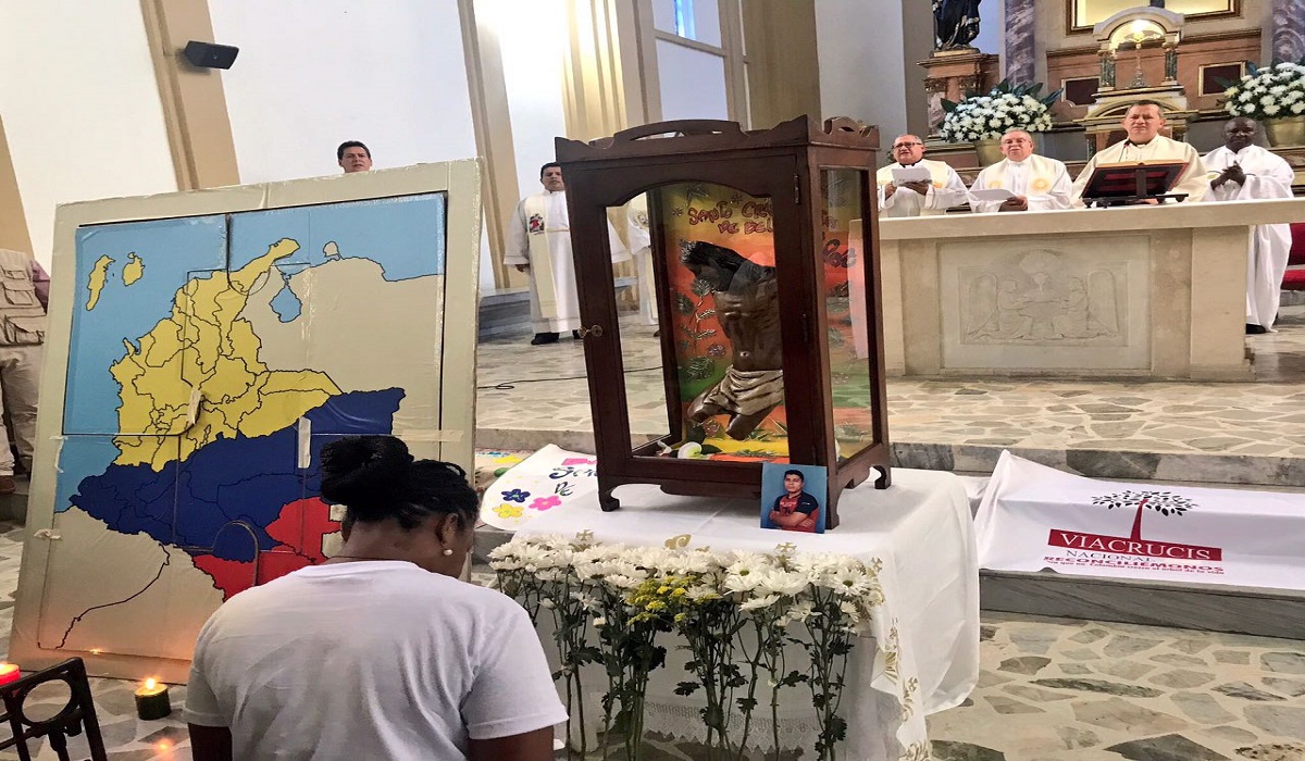 Cristo mutilado de Bojayá llega a Villavicencio