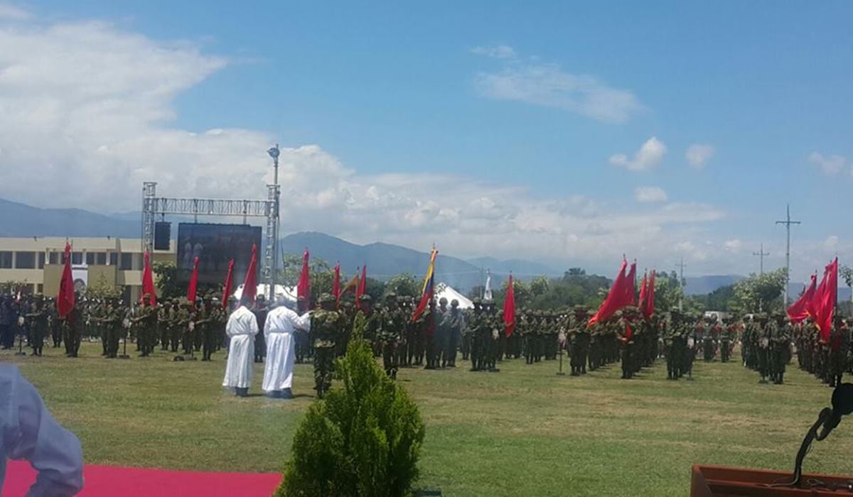Ceremonia eucarística en los 197 años del Ejército Nacional
