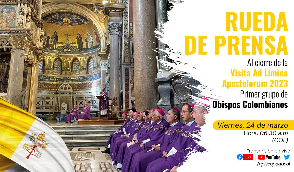 Pieza rueda de prensa Visita Ad Limina Apostolorum Obispos Colombianos 2023