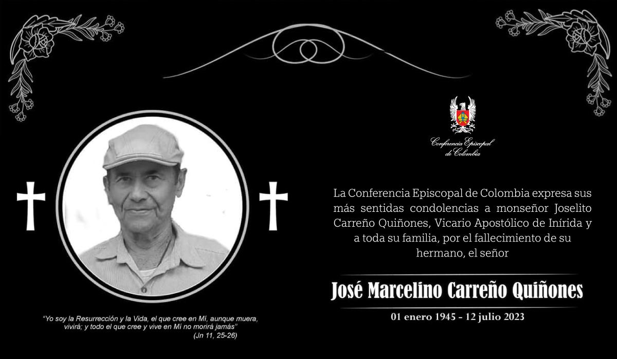 Pieza_condolenciashermano de monseñor Joselito Carreño