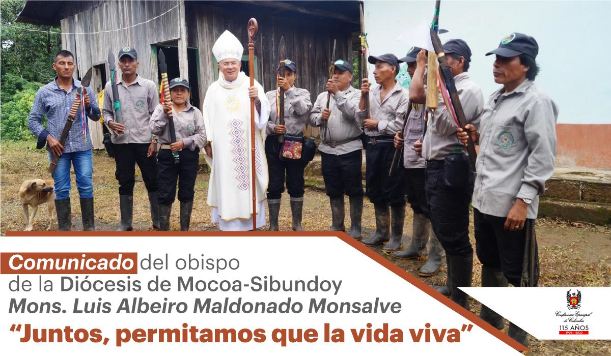 Comunicado obispo Diócesis de Mocoa-Sibundoy_Mons. Luis Albeiro Maldonado Monsale