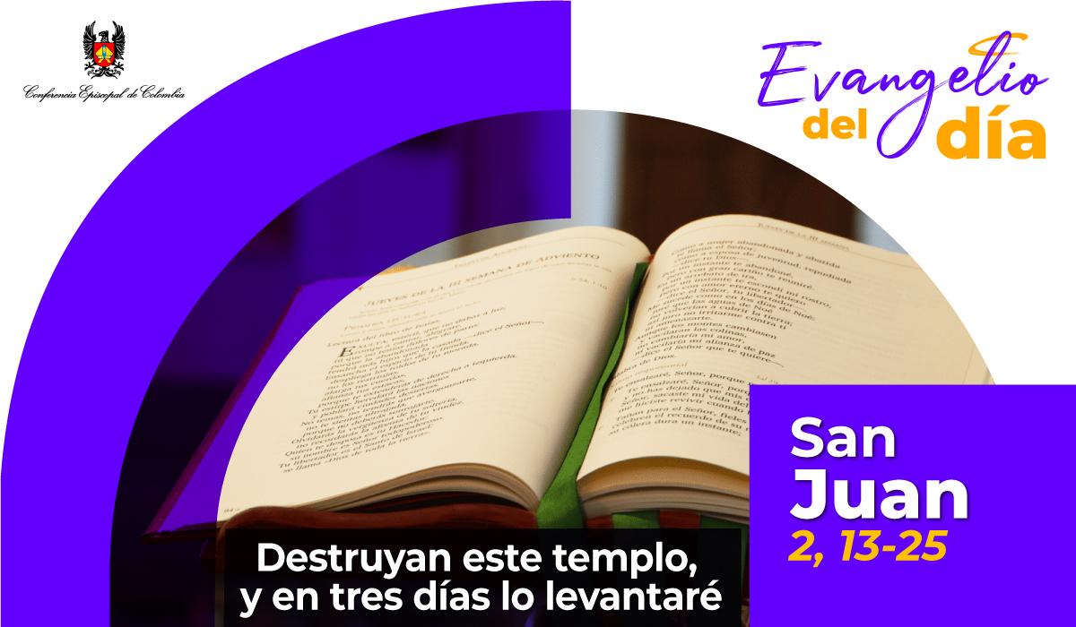 evangelio san juan 2 13 25