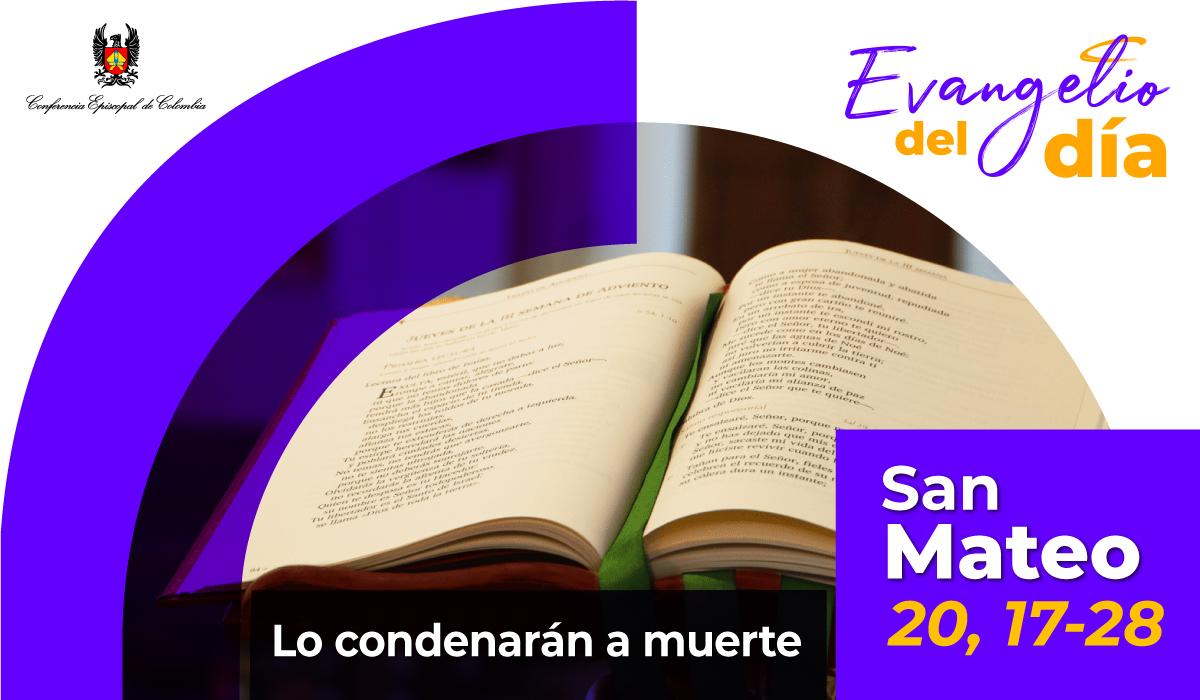 san mateo 20, 17 28 evangelio del dia