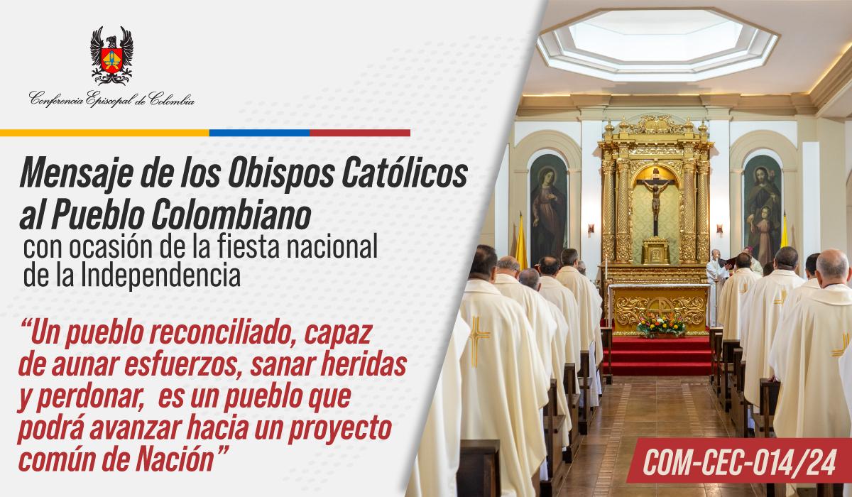 Mensaje de los obispos colombianos 20 de julio de 2024